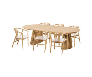 TOKYO kitchen table and AGUSTIN chair set (Oak)